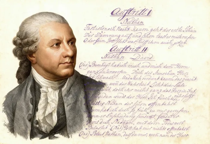 Framed Print : Portrait of Friedrich Gottlieb Klopstock
