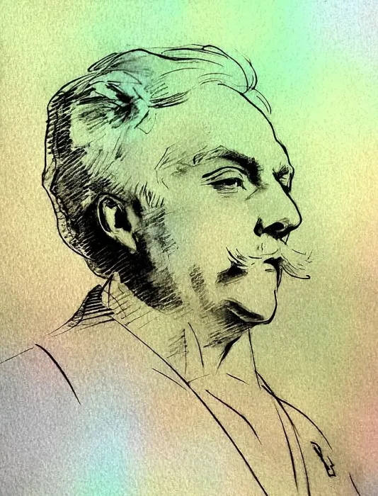 Framed Print : Portrait of Gabriel Faure, 1845-1924