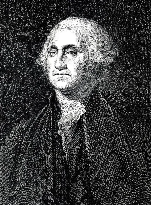 Framed Print : Portrait of George Washington, 1789 - 1797
