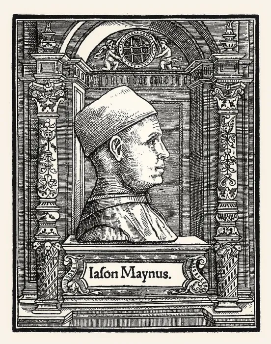 Framed Print : Portrait of Giasone dal Maino, 1435-1519