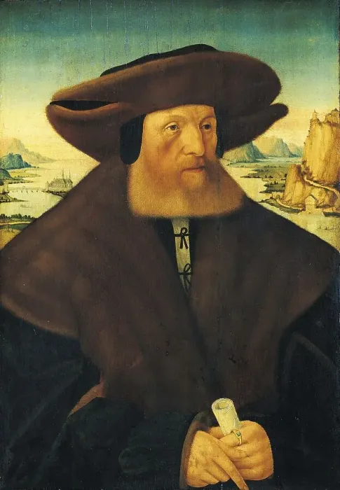 Framed Print : Portrait of Hamman von Holzhausen (1467-1536) Framed Print : Portrait of Hamman von Holzhausen (1467-1536)