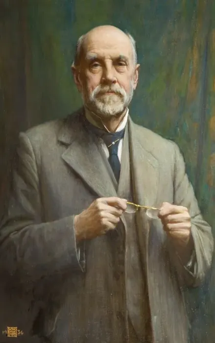 Framed Print : Portrait of Harry Lucas, 1936, the son of the founder of the Birmingham engineering company Lucas Industries