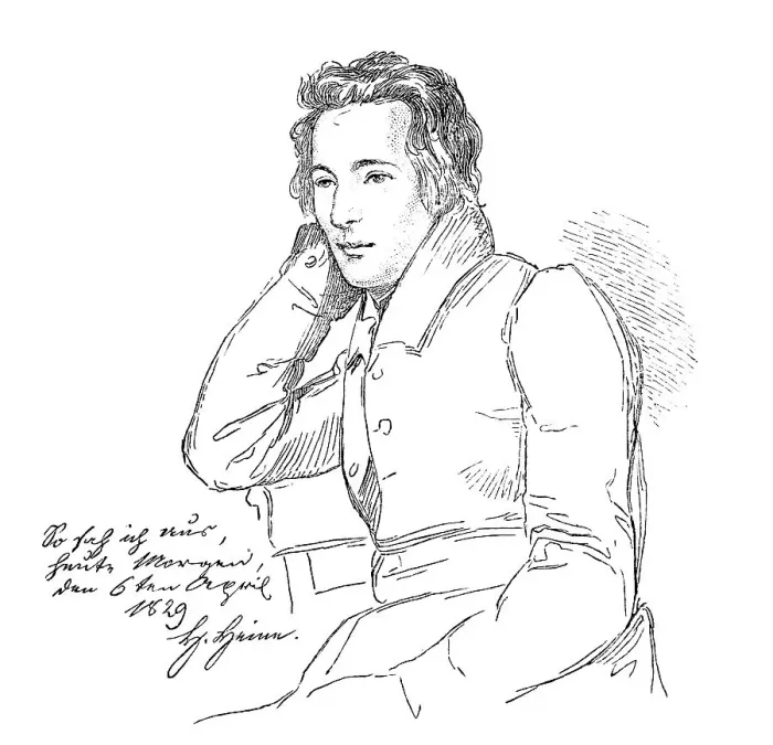 Framed Print : Portrait of Heinrich Heine at age 29 Framed Print : Portrait of Heinrich Heine at age 29