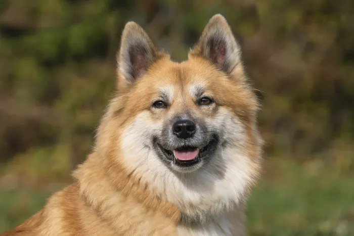 Framed Print : Portrait of an Icelandic dog