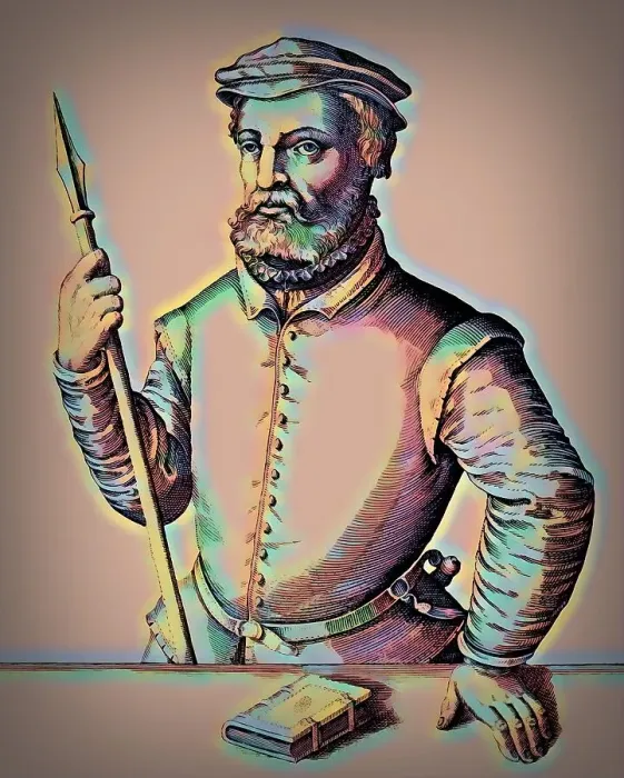 Framed Print : Portrait of Jan Matthys, Anabaptist leader of the Muenster Rebellion