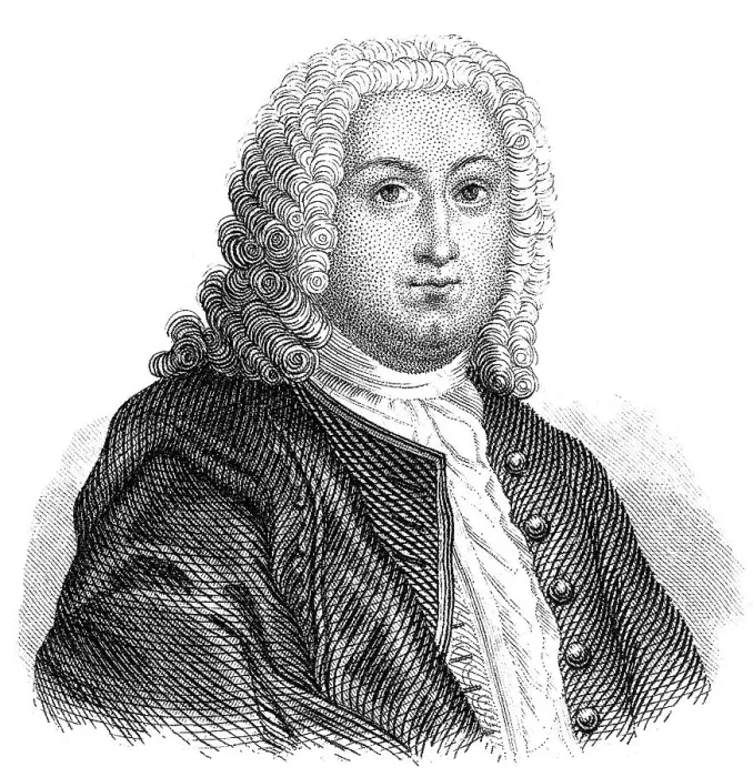 Framed Print : Portrait of Johann Christoph Gottsched