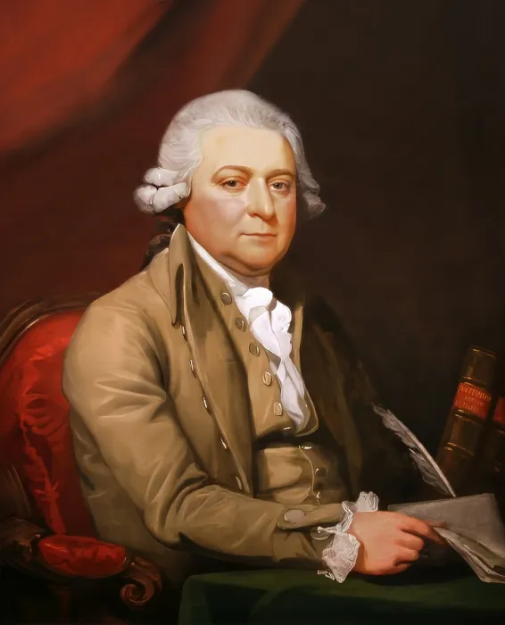Framed Print : Portrait of John Adams, 1735 - 1826