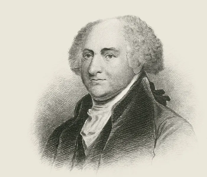 Framed Print : Portrait of John Adams, 1735 - 1826