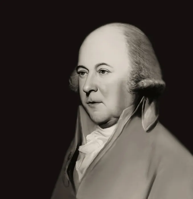 Framed Print : Portrait of John Adams, 1735 - 1826