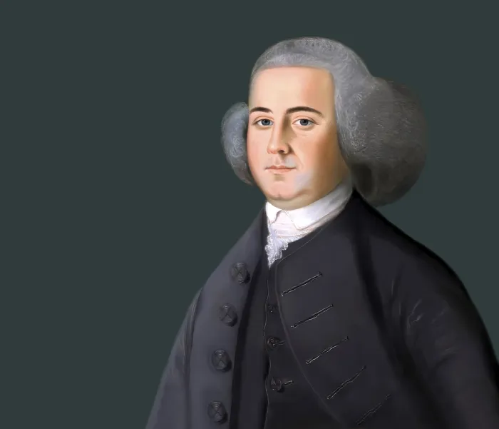 Framed Print : Portrait of John Adams, 1735 - 1826