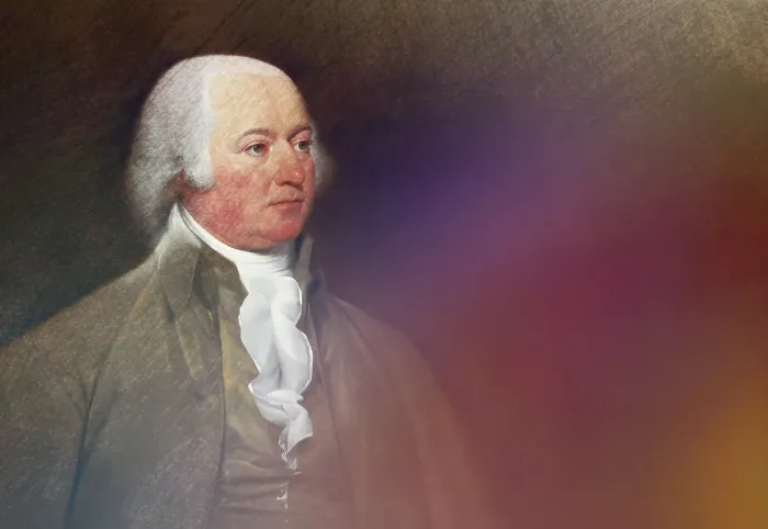 Framed Print : Portrait of John Adams, 1735 - 1826