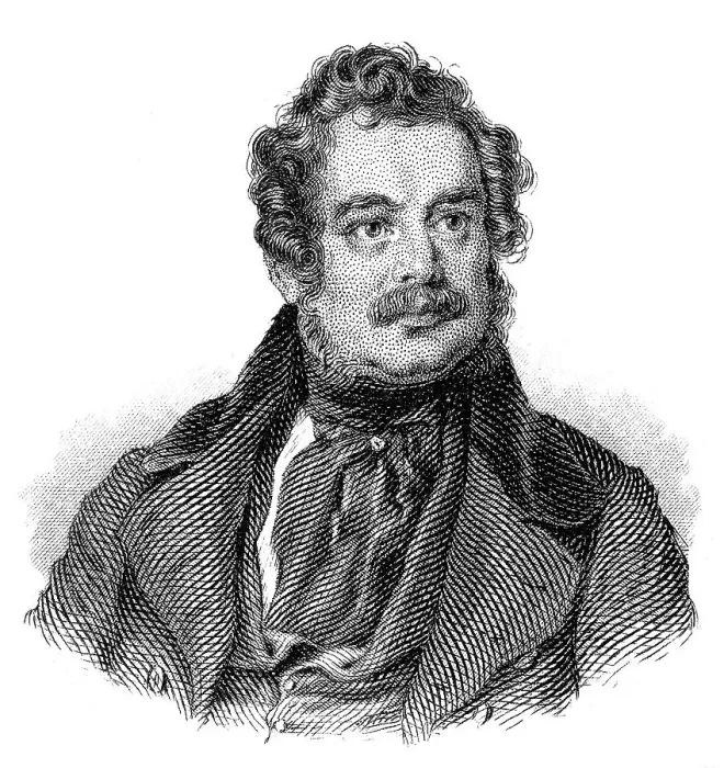 Framed Print : Portrait of Joseph Christian Freiherr von Zedlitz