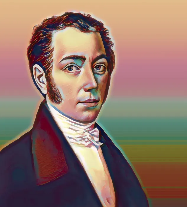 Framed Print : Portrait of Joseph Ritter von Fraunhofer