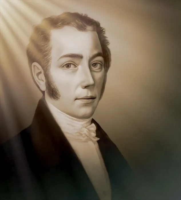 Framed Print : Portrait of Joseph Ritter von Fraunhofer
