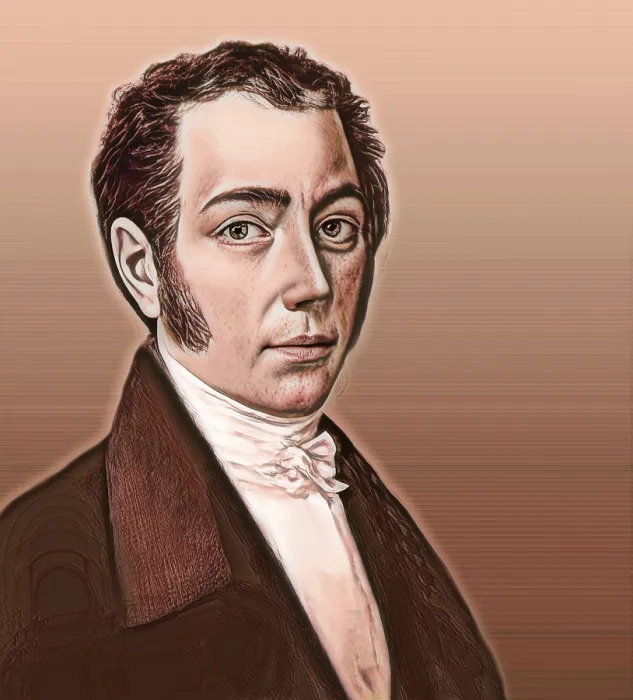 Framed Print : Portrait of Joseph Ritter von Fraunhofer Framed Print : Portrait of Joseph Ritter von Fraunhofer