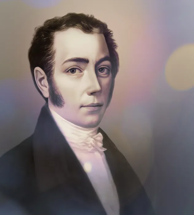 Framed Print : Portrait of Joseph Ritter von Fraunhofer