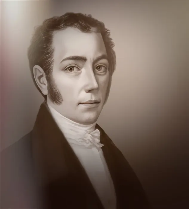 Framed Print : Portrait of Joseph Ritter von Fraunhofer