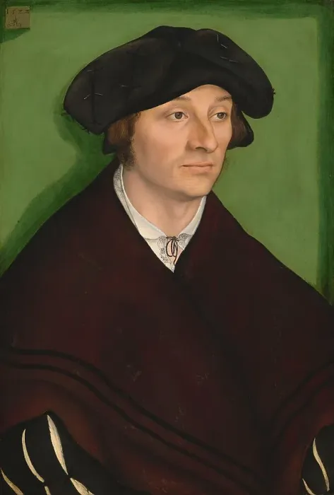 Framed Print : Portrait of a Man, painting by Lucas Cranach the Elder