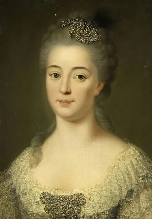 Framed Print : Portrait of Marie Friederike Caroline von Geispigheim