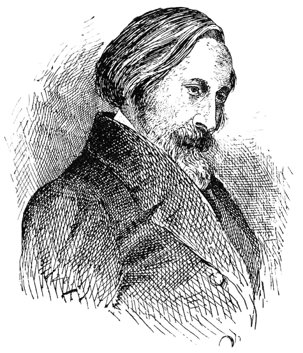Framed Print : Portrait of Otto Ludwig - a German dramatist