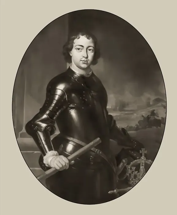 Framed Print : Portrait of Peter the Great, Peter I or Pyotr Alexeyevich Romanov