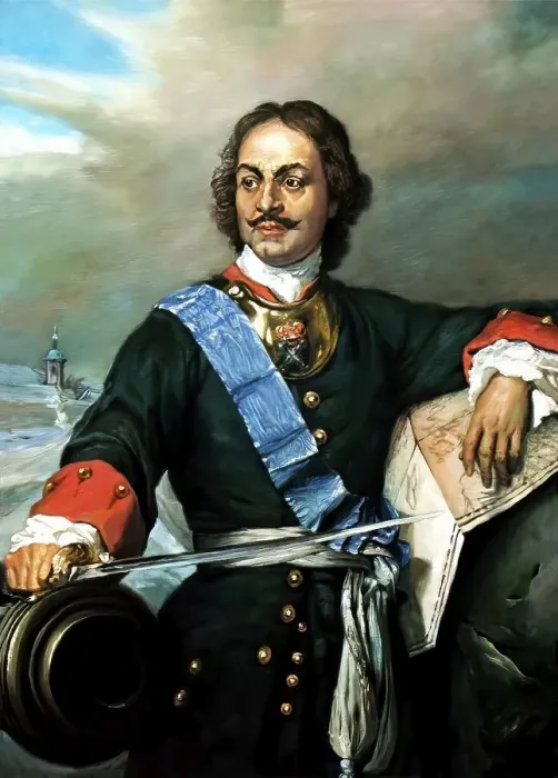 Framed Print : Portrait of Peter the Great, Peter I or Pyotr Alexeyevich Romanov