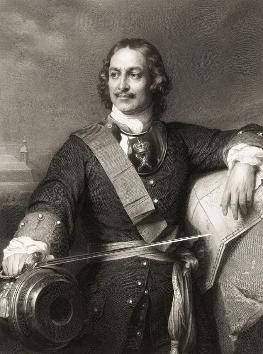 Framed Print : Portrait of Peter the Great, Peter I or Pyotr Alexeyevich Romanov