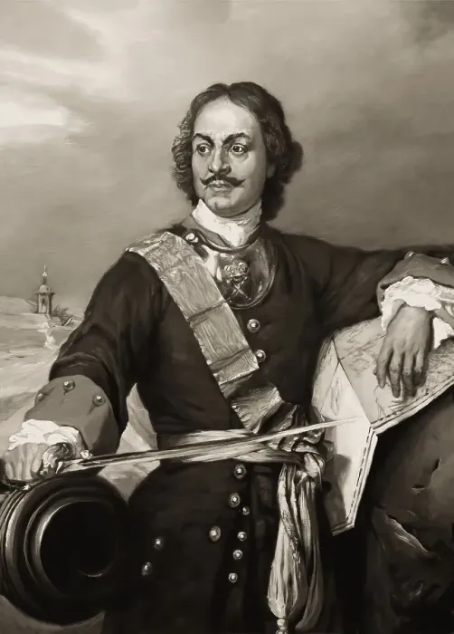 Framed Print : Portrait of Peter the Great, Peter I or Pyotr Alexeyevich Romanov