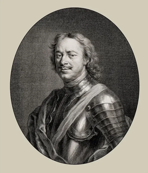 Framed Print : Portrait of Peter the Great, Peter I or Pyotr Alexeyevich Romanov