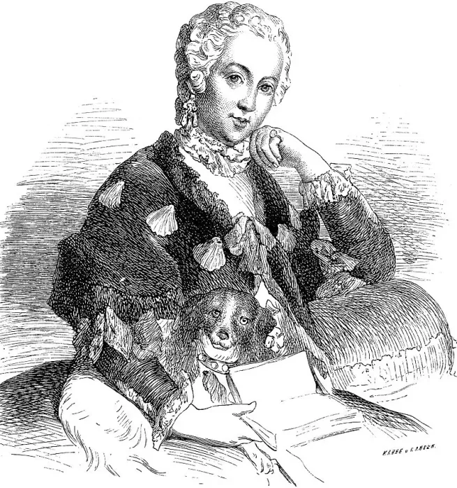 Framed Print : Portrait of Princess Wilhelmine Framed Print : Portrait of Princess Wilhelmine