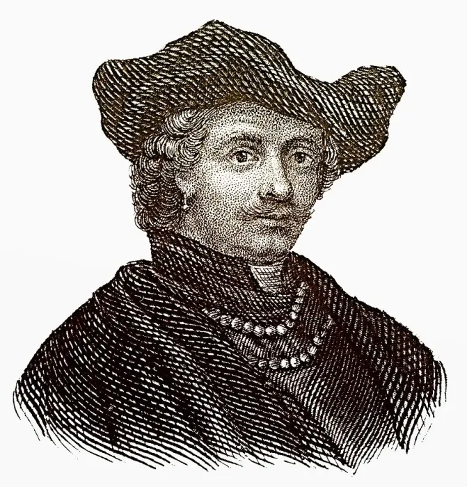 Framed Print : Portrait of Rembrandt Harmenszoon van Rijn