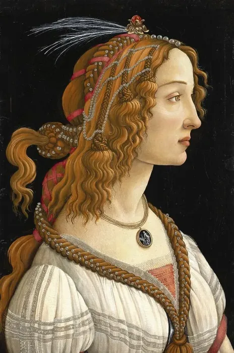 Framed Print : Portrait of Simonetta Vespucci as Nymph (ca)