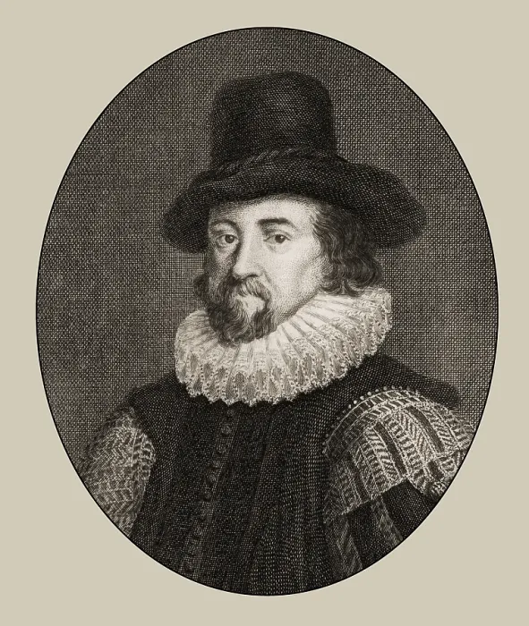 Framed Print : Portrait of Sir Francis Bacon, Baron Baco of Verulam