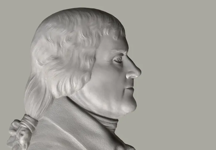 Framed Print : Portrait of Thomas Jefferson, 1743 - 1826
