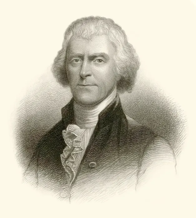 Framed Print : Portrait of Thomas Jefferson, 1743 - 1826 Framed Print : Portrait of Thomas Jefferson, 1743 - 1826