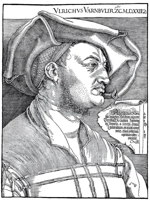 Framed Print : Portrait of Ulrich Varnbuehler