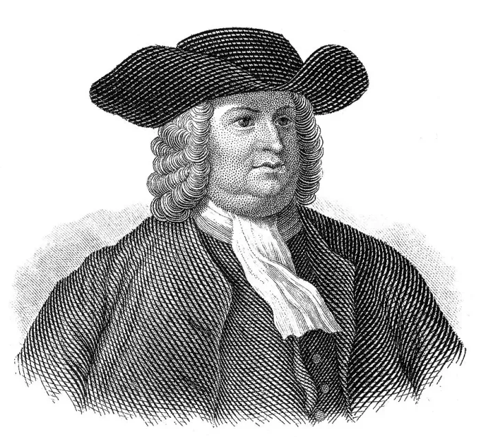 Framed Print : Portrait of William Penn, 1644 - 1718