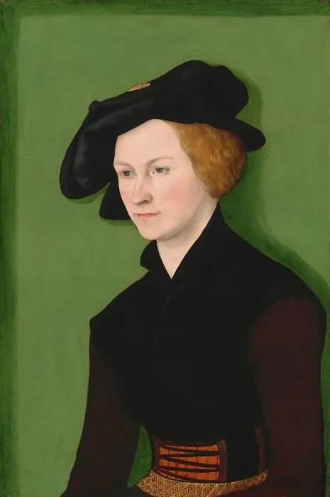 Framed Print : Portrait of a Woman, painting by Lucas Cranach the Elder