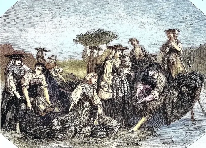 Framed Print : Portugal, Peasants bringing the fruits to market