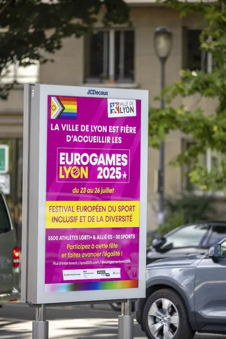 Framed Print : Poster, Eurogames, sports event for diversity and LGBTIQ+