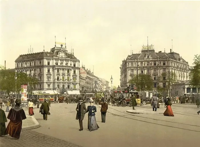 Framed Print : Potsdamer Platz, Berlin, c. 1896 Framed Print : Potsdamer Platz, Berlin, c. 1896