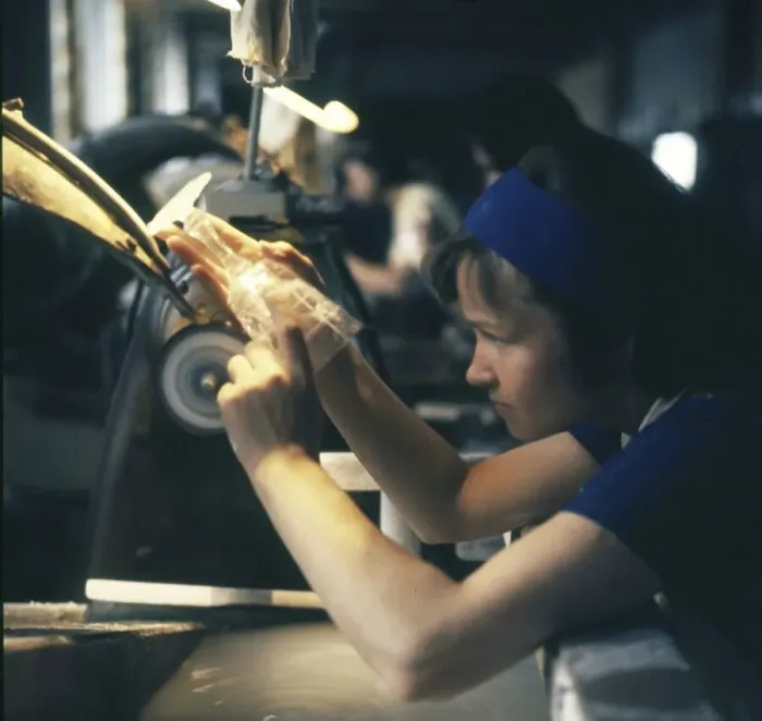 Framed Print : Prague. 80s. Old Town Glass Cutting Shop