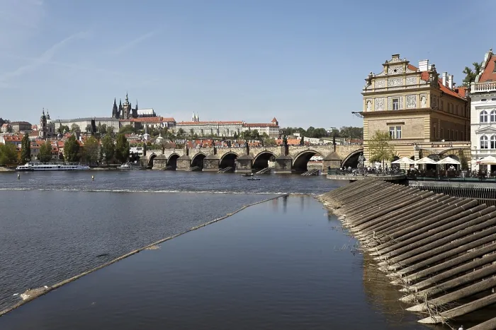 Framed Print : Prague, Charles Bridge, Prague Castle Hradcany and Vltava Austria Framed Print : Prague, Charles Bridge, Prague Castle Hradcany and Vltava Austria