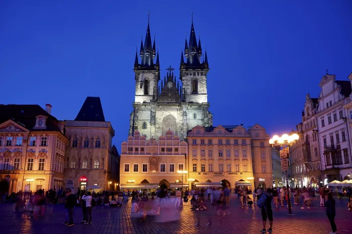 Framed Print : Prague Czech Republic. The Gothic Church of Our Lady before Tyn in Old Town Square