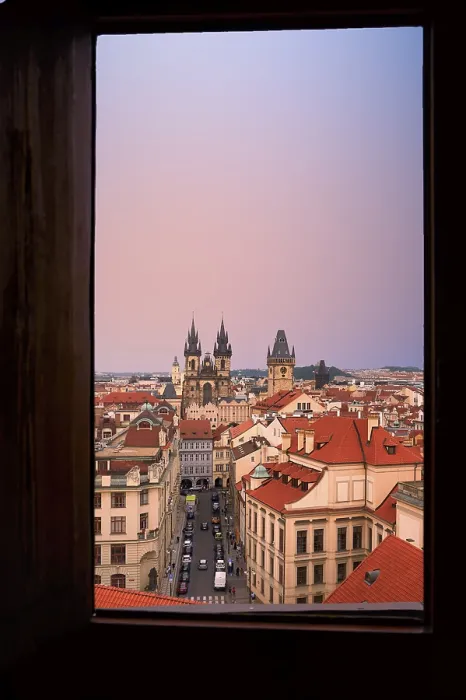 Framed Print : Prague Czech Republic. View on the old town at sunset Framed Print : Prague Czech Republic. View on the old town at sunset