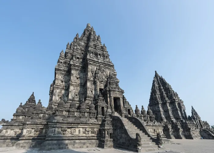 Framed Print : Prambanan temple, stupas, Hindu temple
