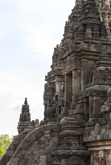 Framed Print : Detail of Prambanan temple, Yogjakarta, Indonesia