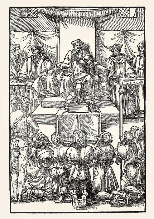 Framed Print : Praxis criminis persequendi, Conviction of the accused