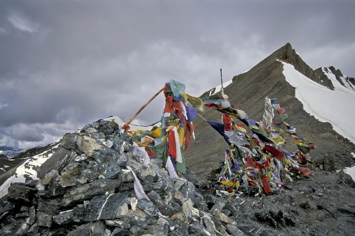 Framed Print : Prayer flags, Parang La or Parang Pass