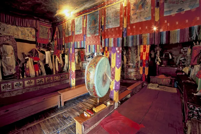 Framed Print : Prayer room, Hemis Monastery, Ladakh